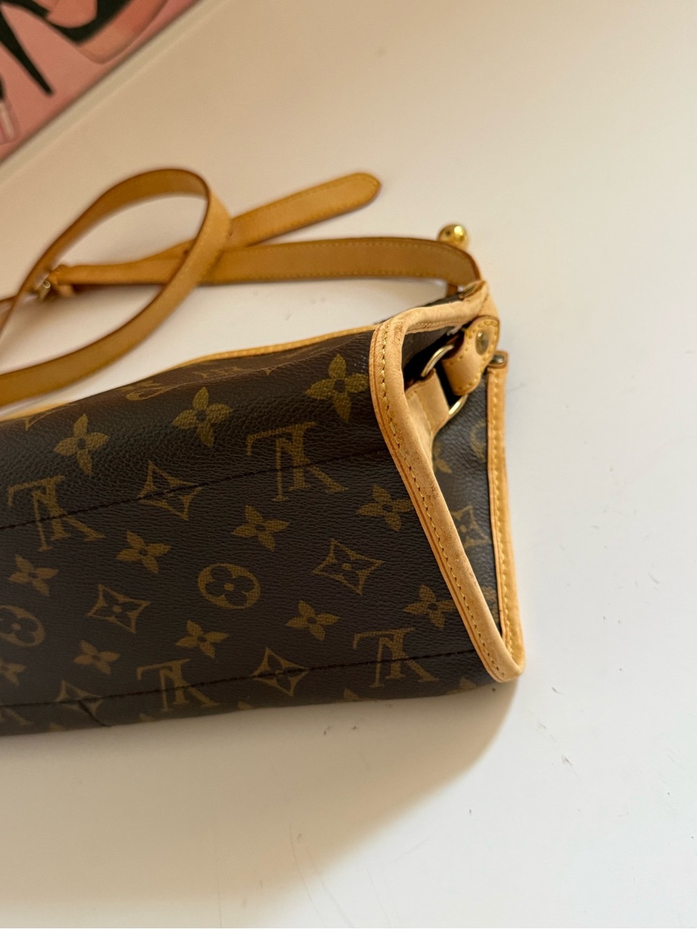 Louis Vuitton Brown & Tan Monogram Crossbody Bag with COA - Picture 10 of 17